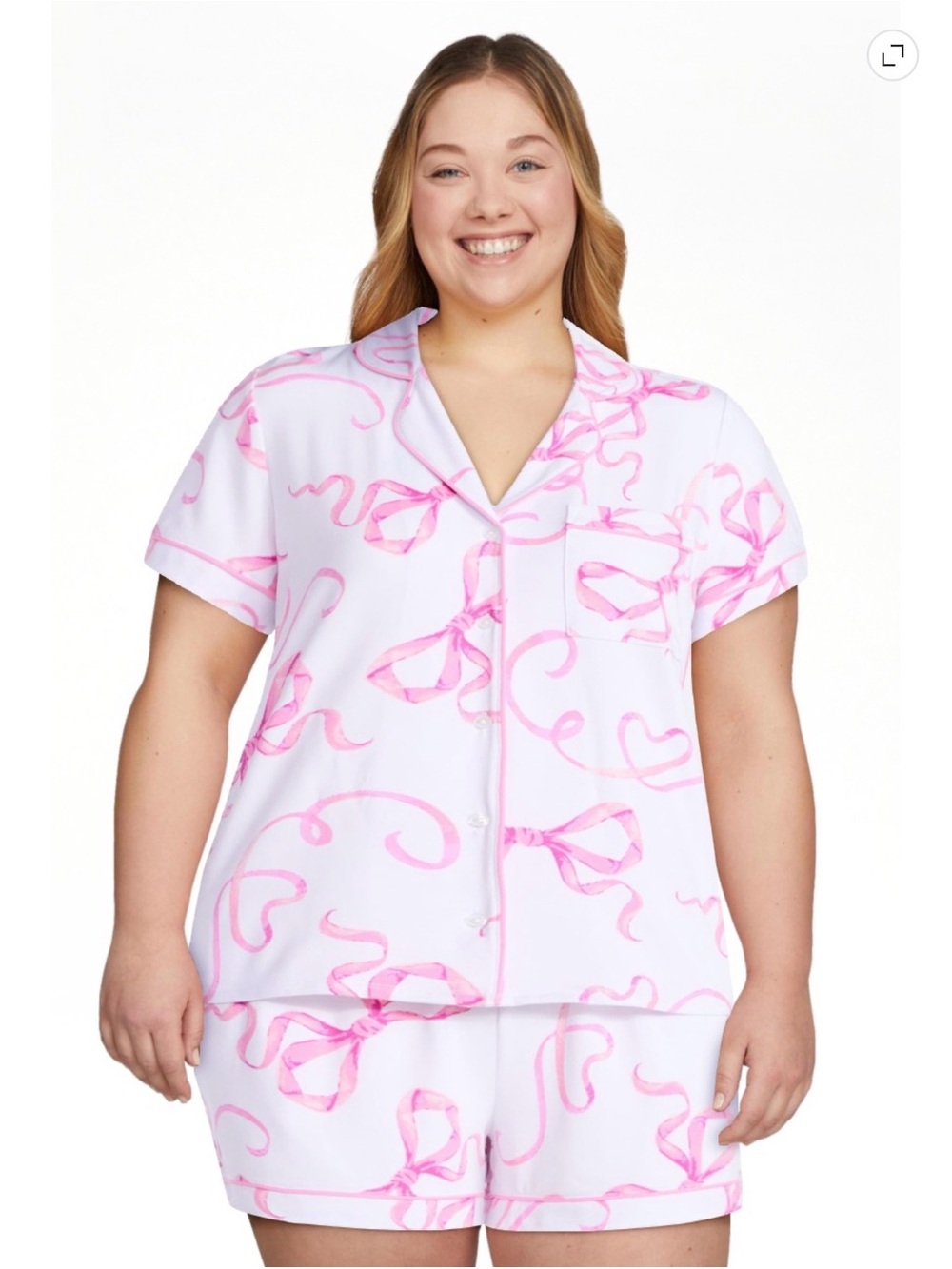 #748. Bow tie pajama set. 3x